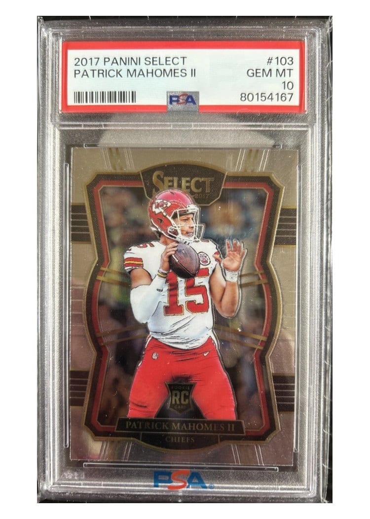 2017 Panini Select Base Set Patrick Mahomes II #103 card
