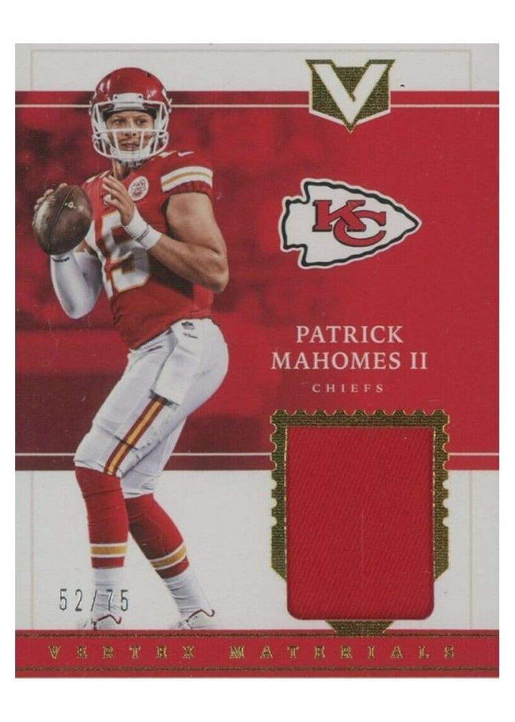 2017 Panini Vertex Vertex Materials Patrick Mahomes II #VM-19 card