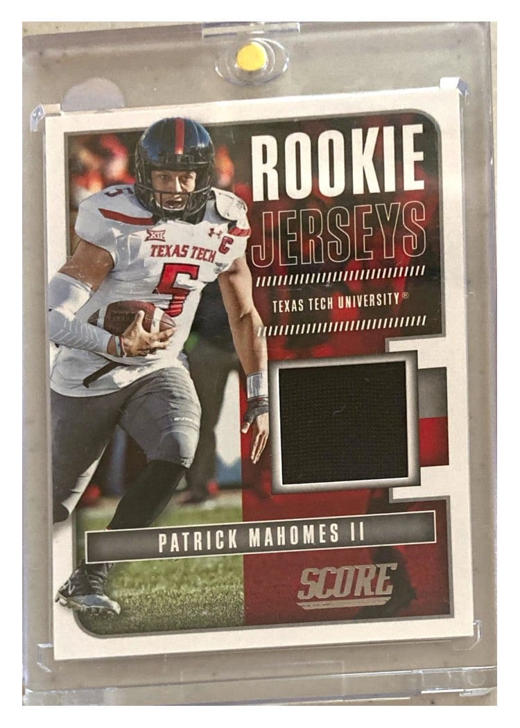 2017 Score Rookie Jerseys Patrick Mahomes II #7 card