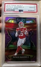 2019 Panini Select Patrick Mahomes II Purple Prizm #7 card