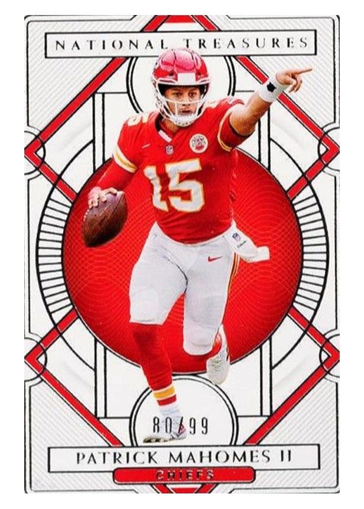 2020 Panini National Treasures Base Set Patrick Mahomes II #48 card