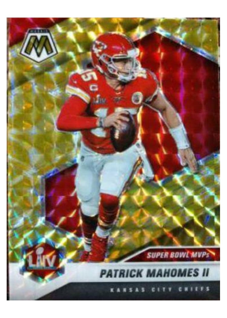 2021 Panini Mosaic Base Set Patrick Mahomes II Reactive Yellow Mosaic #288 card