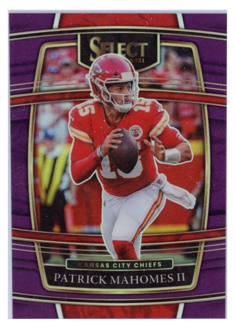 2021 Panini Select Base Set Patrick Mahomes II Purple #2 card