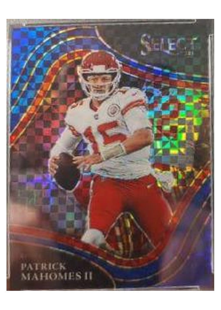 2021 Panini Select Base Set Patrick Mahomes II Blue #302 card