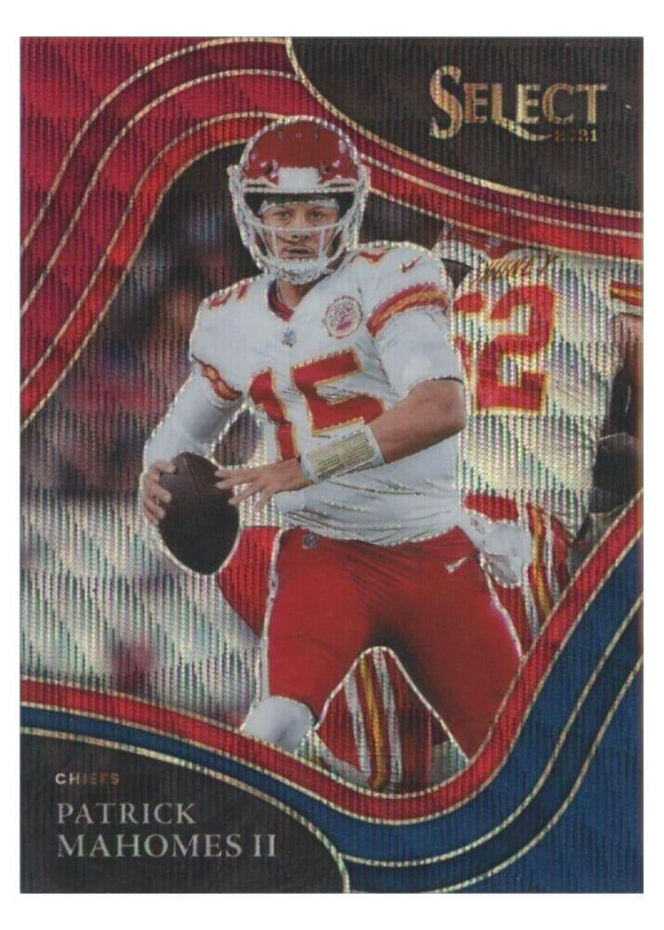 2021 Panini Select Base Set Patrick Mahomes II Tri Color #302 card