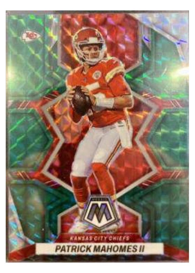 2022 Panini Mosaic Base Set Patrick Mahomes II Choice Red Green #94 card