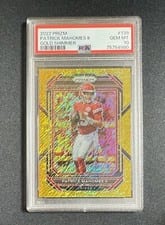2022 Panini Prizm Patrick Mahomes II Gold Shimmer #139 card