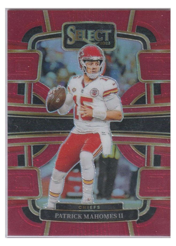 2023 Panini Select Patrick Mahomes II Red Prizm #49 card