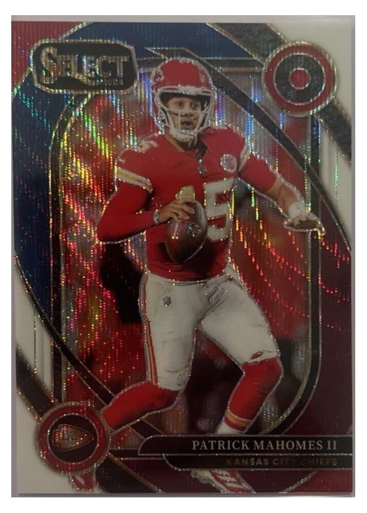 2024 Panini Select Base Set Patrick Mahomes II Tri-Color Prizm #223 card