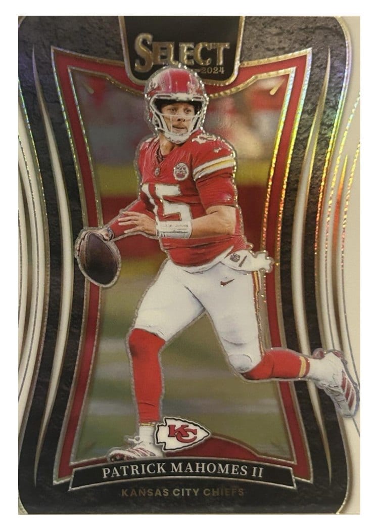 2024 Panini Select Base Set Patrick Mahomes II White Prizm #388 card