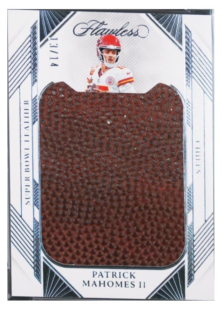 2025 Panini Flawless Super Bowl Leather Patrick Mahomes II #3 card