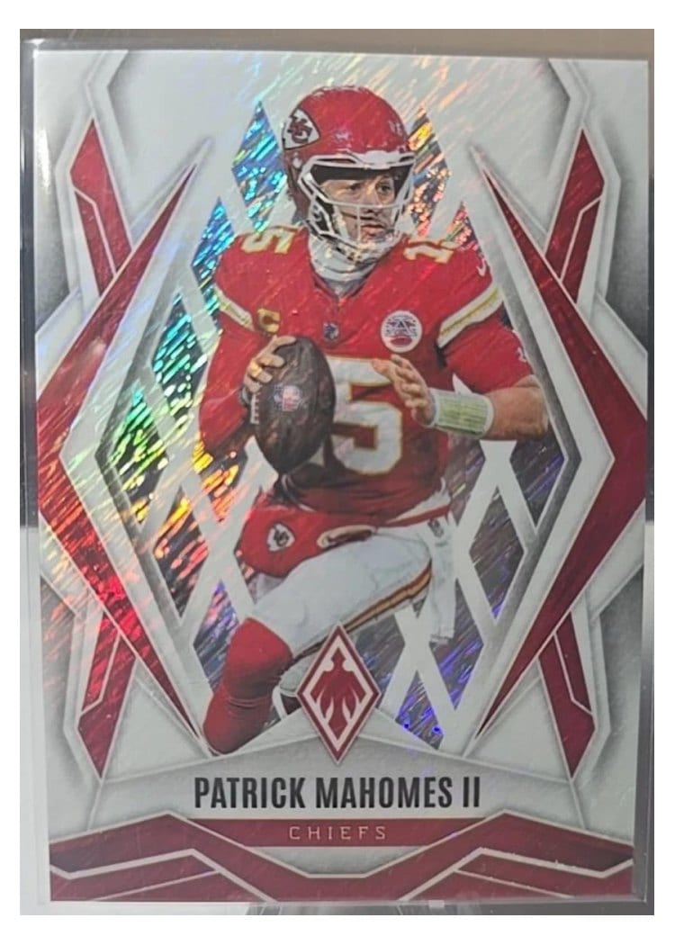 2025 Panini Phoenix Patrick Mahomes II White Shimmer #1 card