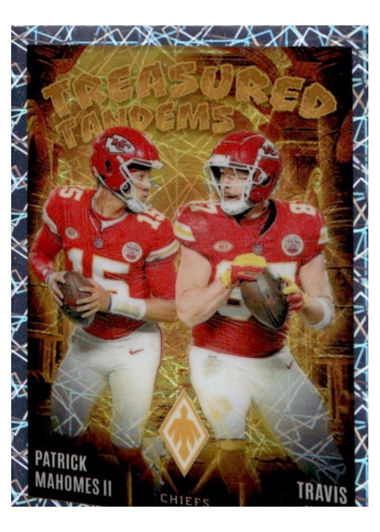 2024 Panini Phoenix Treasured Tandems Patrick Mahomes II / Travis Kelce #TT-KC card