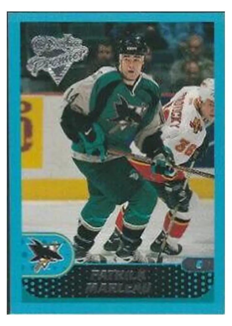 2001 O Pee Chee Patrick Marleau #9 card