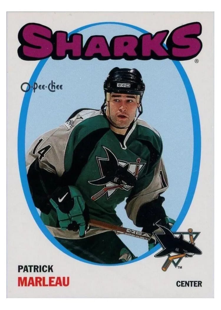 2001 O Pee Chee Patrick Marleau Heritage Limited #9 card