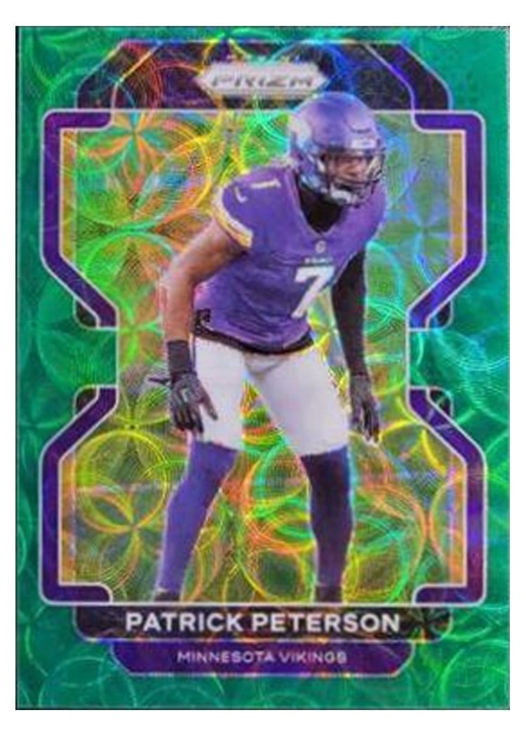 2021 Panini Prizm Base Set Patrick Peterson Green Scope Prizm #132 card