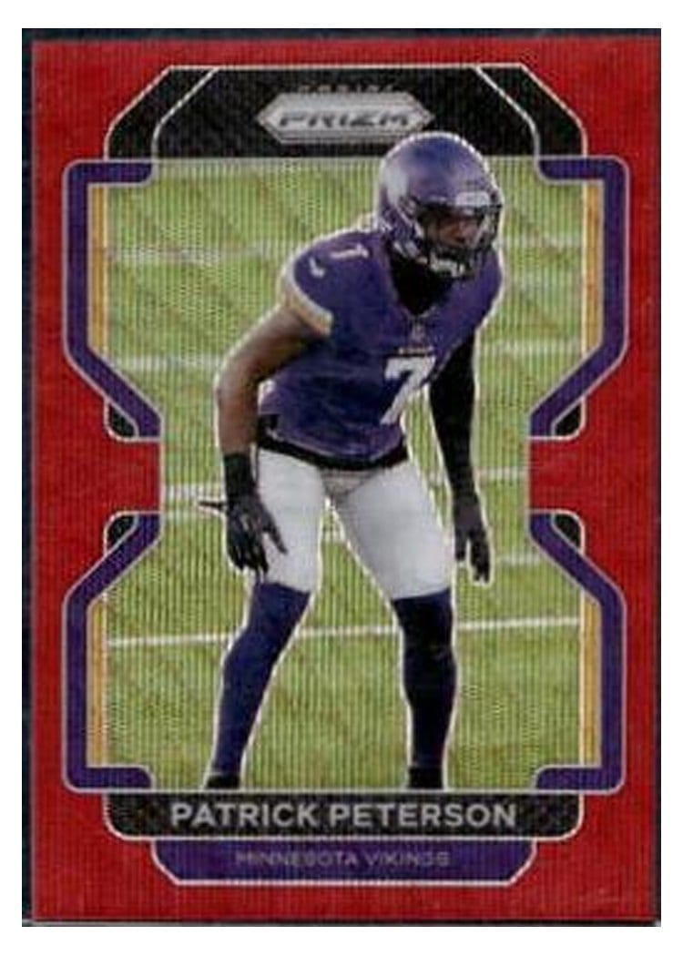 2021 Panini Prizm Base Set Patrick Peterson Red Wave Prizm #132 card