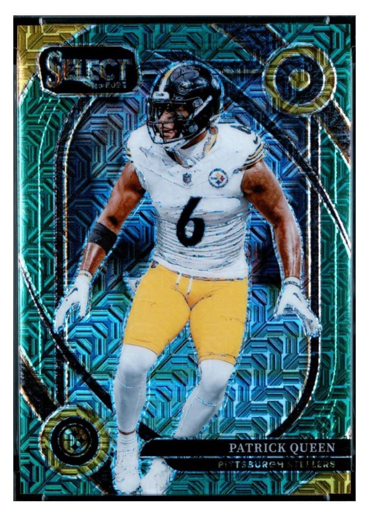 2024 Panini Select Base Set Patrick Queen Green Prizm #286 card