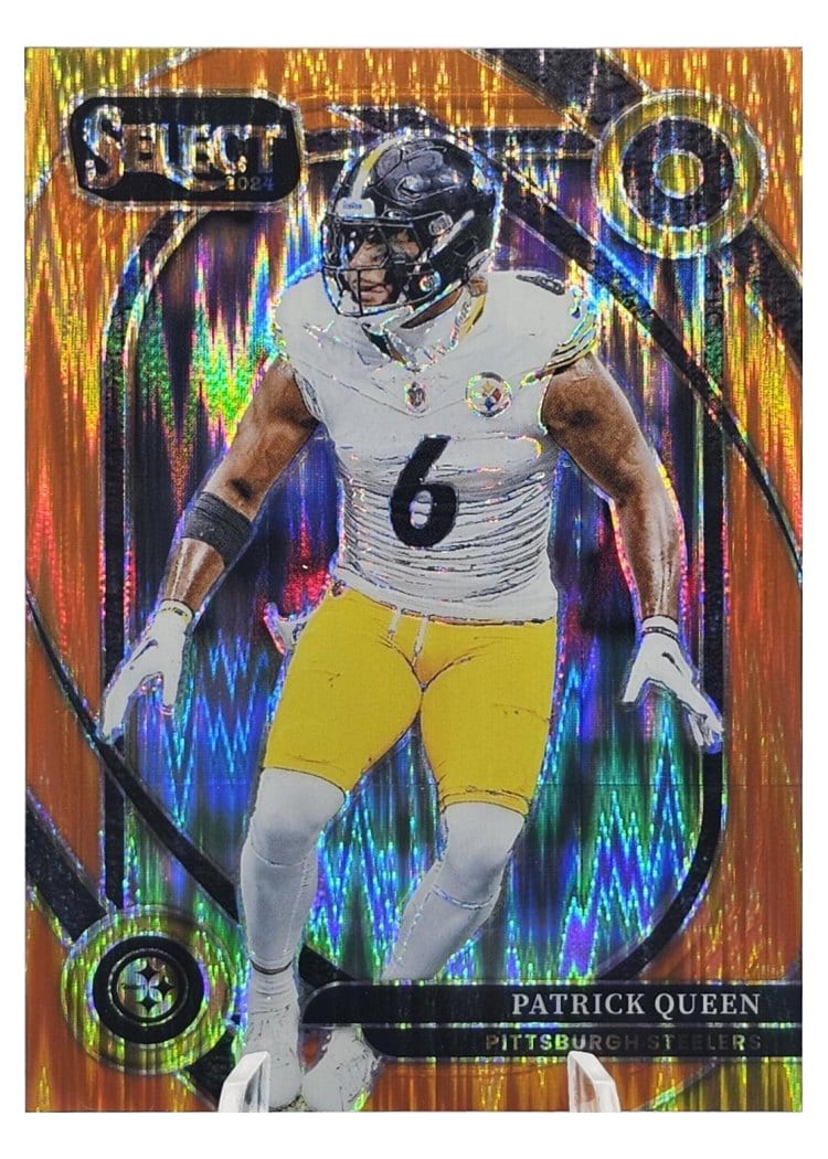 2024 Panini Select Base Set Patrick Queen Orange Prizm Shock #286 card