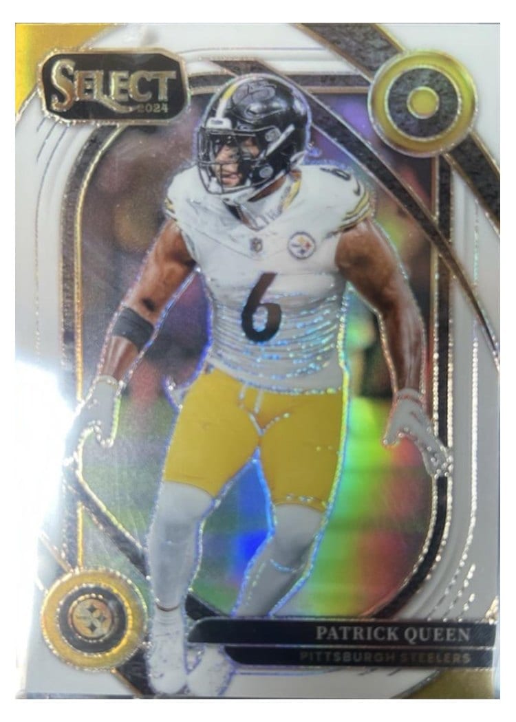 2024 Panini Select Base Set Patrick Queen White Prizm #286 card