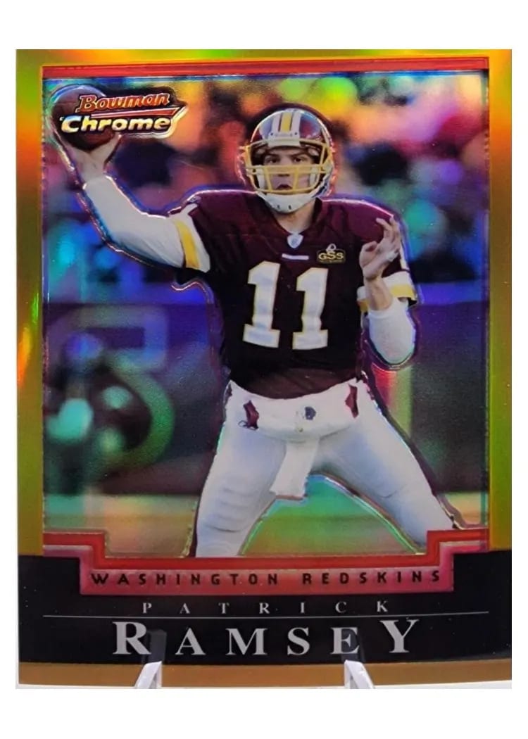 2004 Bowman Chrome Patrick Ramsey Gold Refractor #33 card