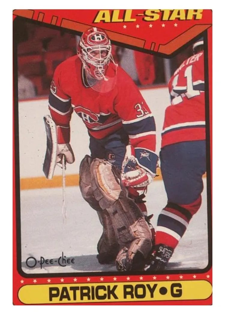 1990 O-Pee-Chee Patrick Roy #198 card