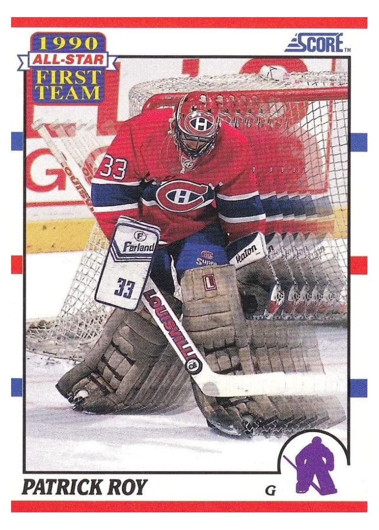 1990 Score Patrick Roy #312 card