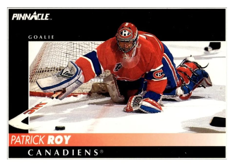 1992 Pinnacle Patrick Roy #130 card