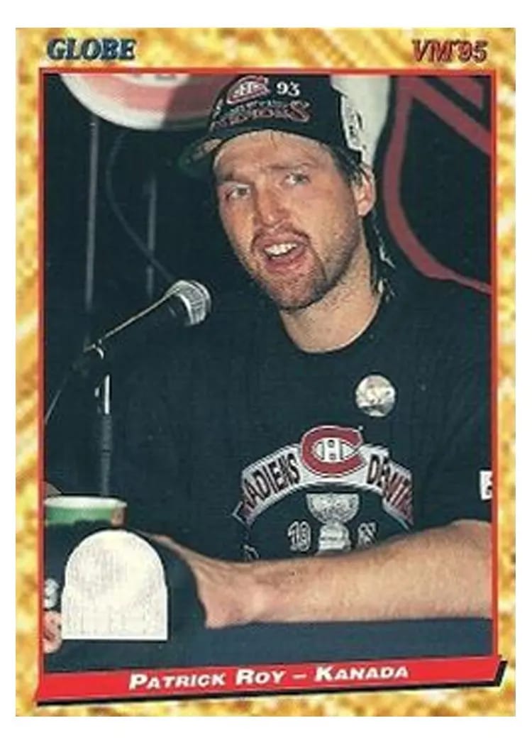 1995 Semic Globe VM Patrick Roy #73 card