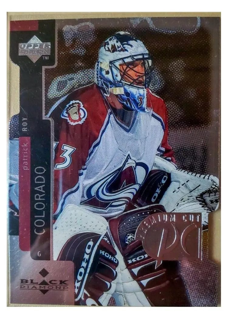1997 Upper Deck Black Diamond Premium Cut Patrick Roy #PC2 card