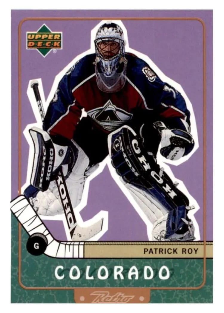 1999 Upper Deck Retro Patrick Roy #20 card