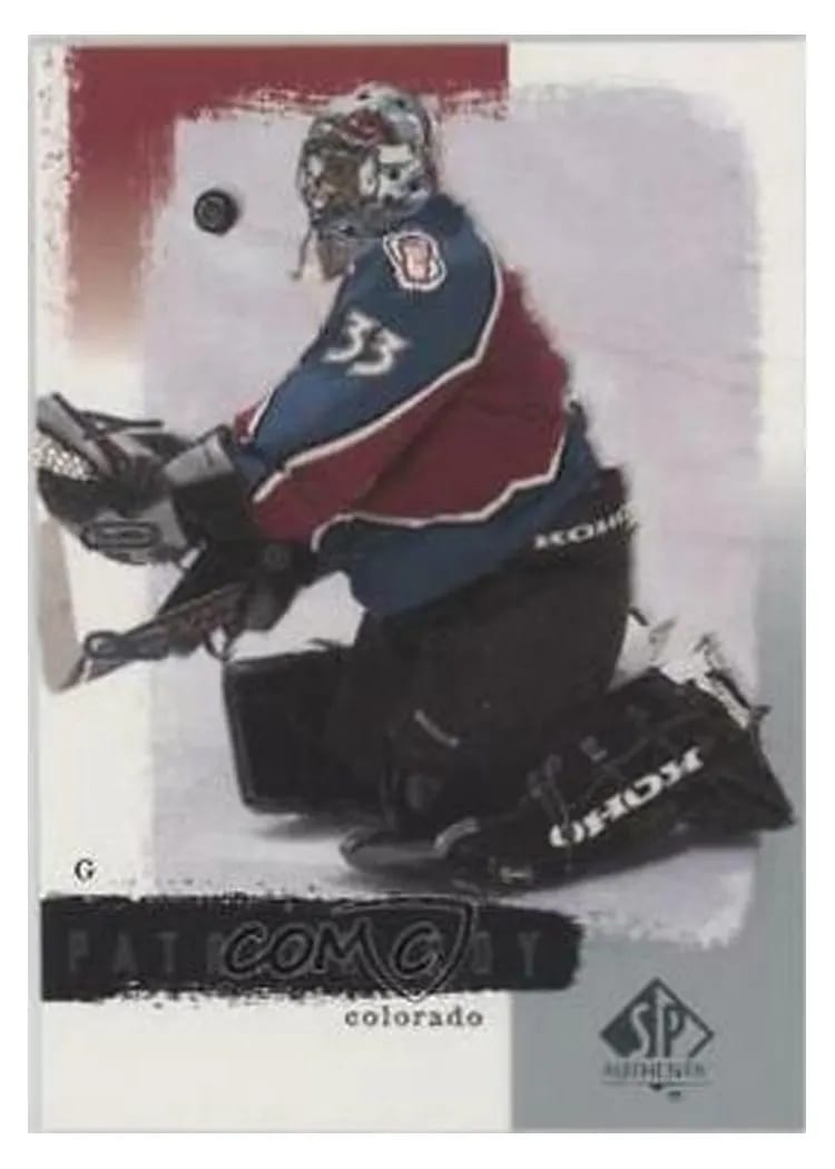 2000 SP Authentic Patrick Roy #23 card