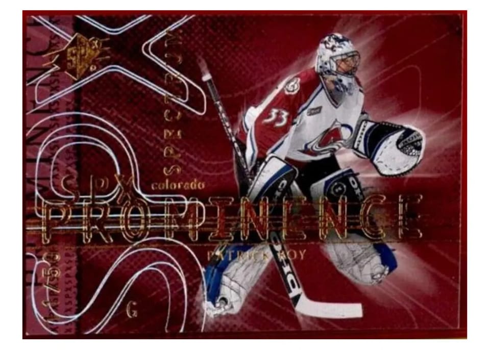 2000 SPx Patrick Roy #83 card