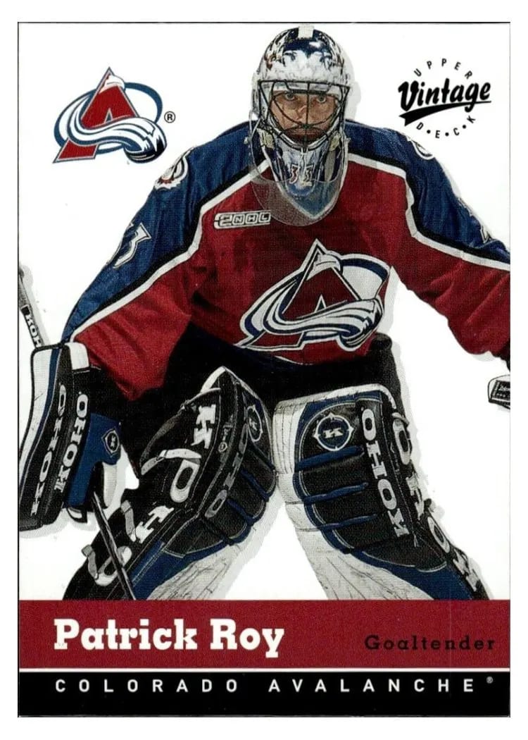 2000 Upper Deck Vintage Patrick Roy #87 card