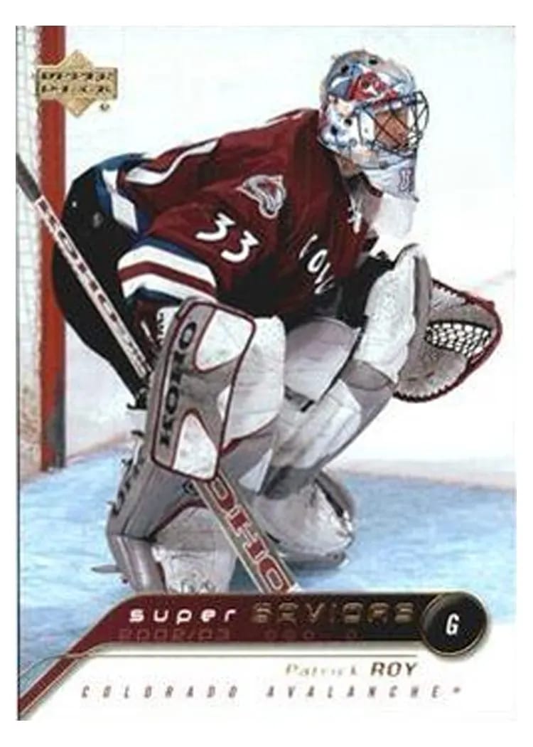 2002 Upper Deck Super Saviors Patrick Roy #SA4 card