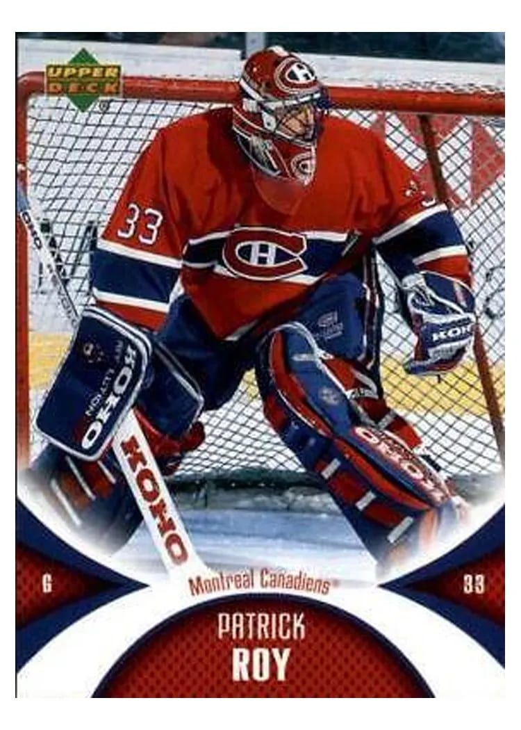 2006 Upper Deck Mini Jersey Collection Patrick Roy #56 card