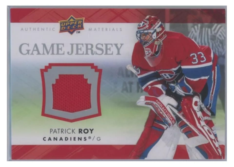 2007 Upper Deck Game Jersey Patrick Roy #GJ2-PR card
