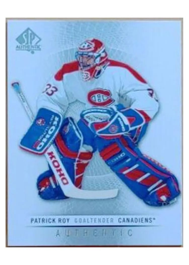 2012 SP Authentic Patrick Roy #65 card