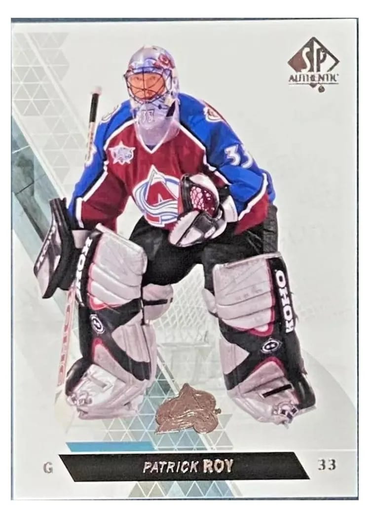 2013 SP Authentic Patrick Roy #45 card