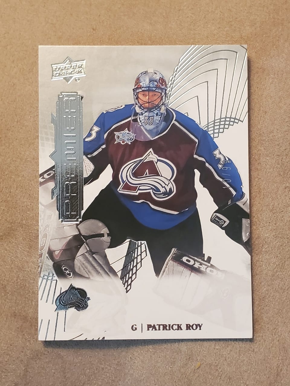 2022-23 Upper Deck Premier Base Set Patrick Roy #94 card