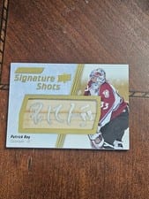 2024-25 Upper Deck Engrained Icons Signature Shots Manufactured Stick Relics Patrick Roy #SS-PR