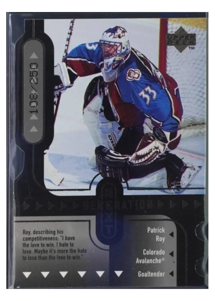 1998 Upper Deck Generation Next Patrick Roy / Marc Denis #GN9 card