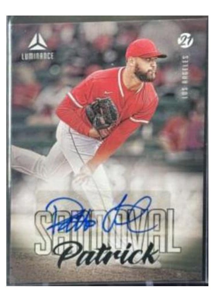 2021 Panini Chronicles Luminance Autographs Patrick Sandoval #LA-PS card