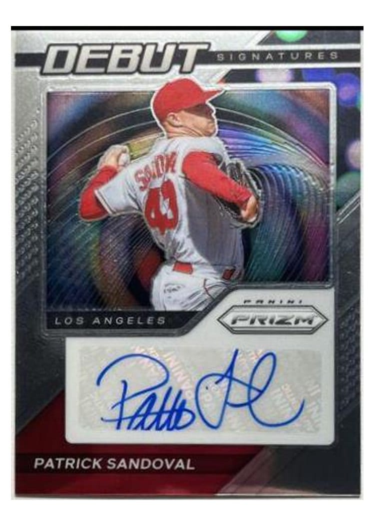 2021 Panini Prizm Debut Signatures Patrick Sandoval #DS-PS card