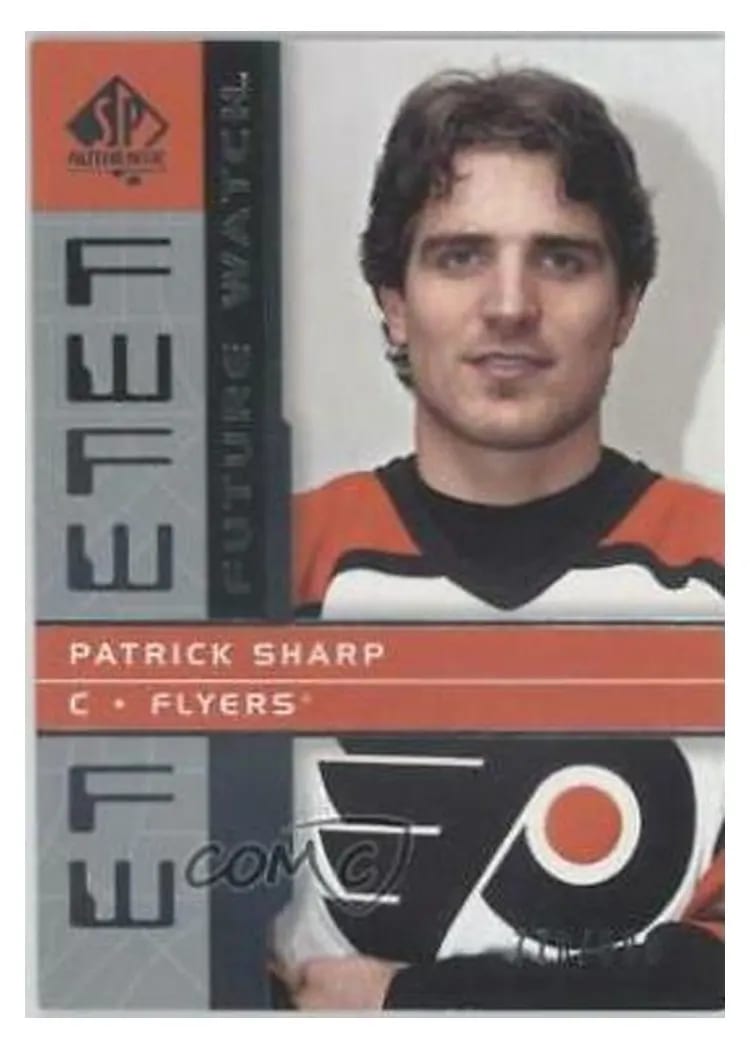 2002 SP Authentic Patrick Sharp #155 card