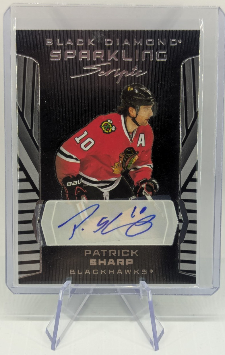 2025-26 Upper Deck Black Diamond Sparkling Scripts Patrick Sharp #SS-PS card