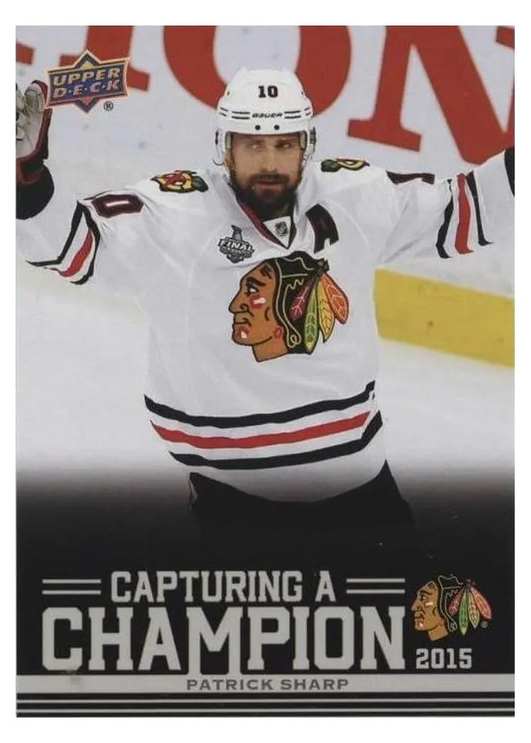 2025 Upper Deck Chicago Blackhawks Centennial Capturing a Champion Patrick Sharp #CC-14 card