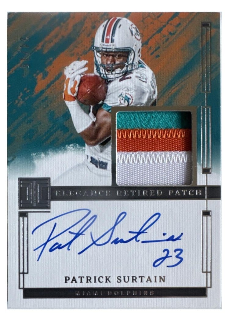 2024 Panini Impeccable Elegance Retired Patch Autos Patrick Surtain #14 card