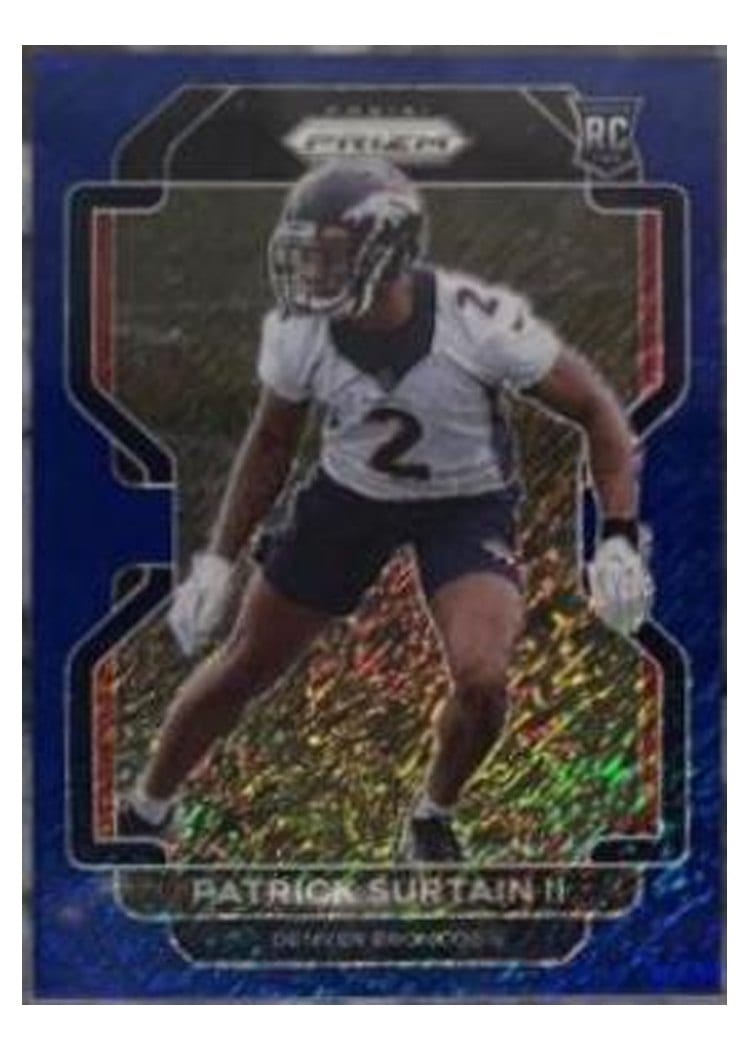 2021 Panini Prizm Base Set Patrick Surtain II #374 card