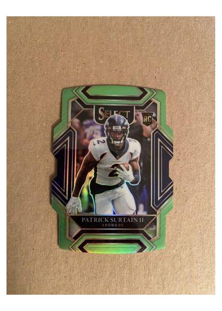 2021 Panini Select Base Set Patrick Surtain II Green Die Cut #285 card